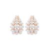 Wholesale Earrings Zinc Alloy Geometric Style Set With Diamonds Retro Light Luxury Imitation Pearl Hollow Design Women's