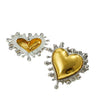 Wholesale Earrings Zinc Alloy Heart Shaped Cool Style Electroplated