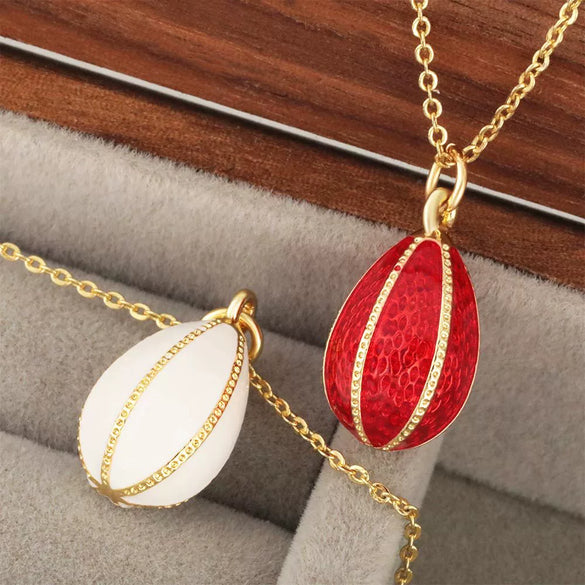 Wholesale Egg Pendant Women's Light Luxury Niche Drop Shape Copper Dripping Oil Fashion Accessories