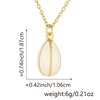 Wholesale Egg Pendant Women's Light Luxury Niche Drop Shape Copper Dripping Oil Fashion Accessories