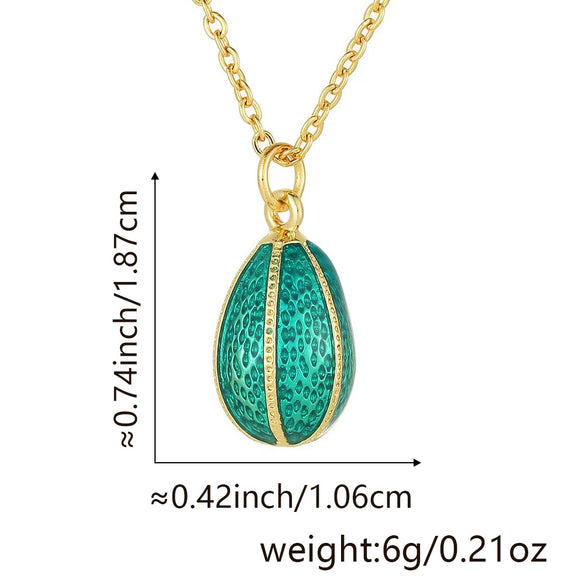 Wholesale Egg Pendant Women's Light Luxury Niche Drop Shape Copper Dripping Oil Fashion Accessories