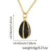 Wholesale Egg Pendant Women's Light Luxury Niche Drop Shape Copper Dripping Oil Fashion Accessories