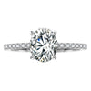 Wholesale Eggshaped 925 Sterling Silver Geometric Moissanite Women's Ring
