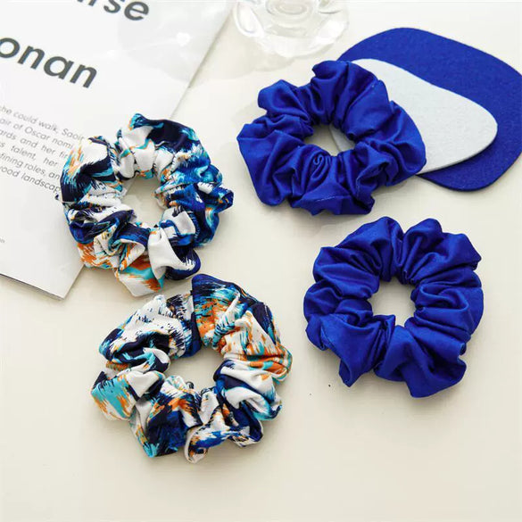 Wholesale Elastic Cotton Hair Rope With Tiedye And Large Intestine Shape For Women Seiko Crafted