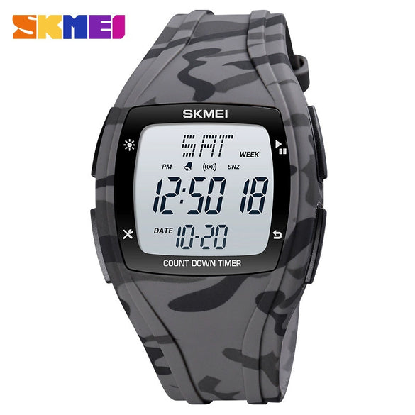 Wholesale Electronic Watch Resin Case Plastic Mirror Silicone Strap Round Dial For Couple