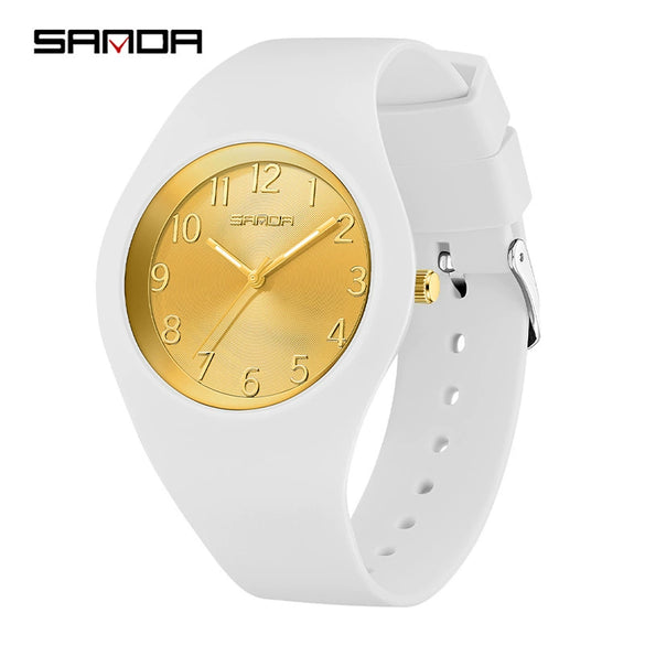 Wholesale Electronic Watch Silicone Strap Zinc Alloy Case Round Dial Light Luxury Style Unisex For Students