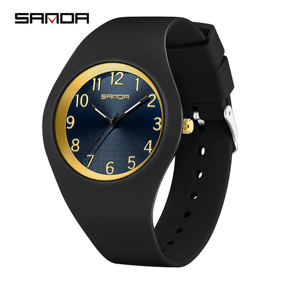 Wholesale Electronic Watch Silicone Strap Zinc Alloy Case Round Dial Light Luxury Style Unisex For Students