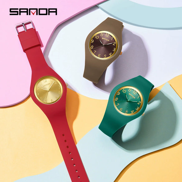 Wholesale Electronic Watch Silicone Zinc Alloy Round Dial Minimalist Fashion Waterproof For Students