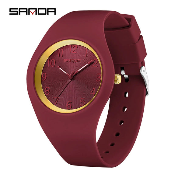 Wholesale Electronic Watch Silicone Zinc Alloy Round Dial Minimalist Fashion Waterproof For Students