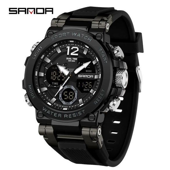 Wholesale Electronic Watch Zinc Alloy Case Multifunctional Trendy Students' Watch Luminous Waterproof Outdoor Sports Round Watch