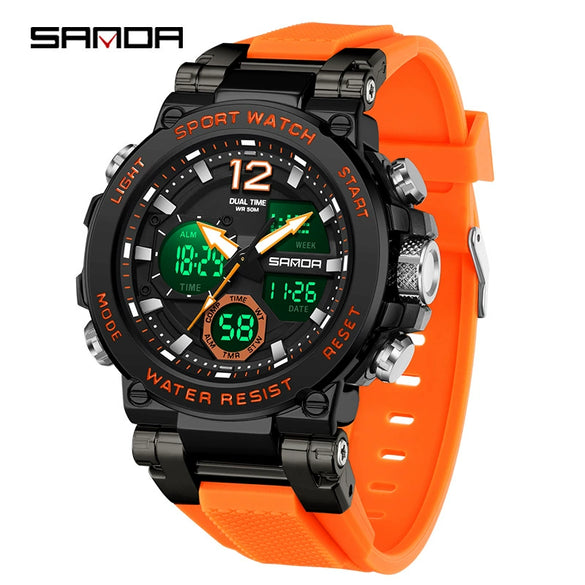 Wholesale Electronic Watch Zinc Alloy Case Multifunctional Trendy Students' Watch Luminous Waterproof Outdoor Sports Round Watch