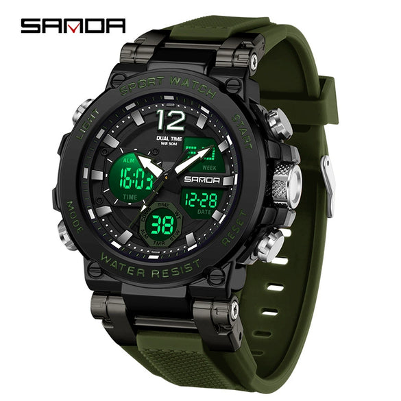 Wholesale Electronic Watch Zinc Alloy Case Multifunctional Trendy Students' Watch Luminous Waterproof Outdoor Sports Round Watch