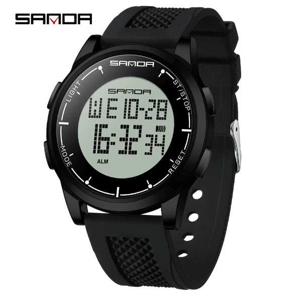 Wholesale Electronic Watch Zinc Alloy Case Silicone Strap High Hardness Mineral Tempered Glass Mirror Simple Luminous Waterproof Fashion Trendy For Students