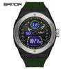 Wholesale Electronic Watch Zinc Alloy Case Tpu Strap Acrylic Mirror Round Sporty Style