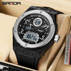 Wholesale Electronic Watch Zinc Alloy Case Tpu Strap Acrylic Mirror Round Sporty Style