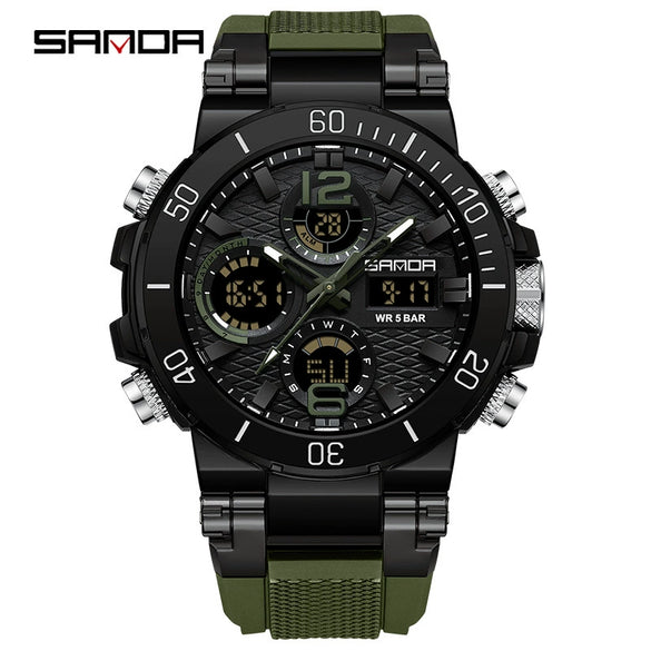 Wholesale Electronic Watch Zinc Alloyabs Case Acrylic Mirror Round Dial Men's Watch For Students With Multifunctional Luminous Waterproof Outdoor Sports And Casual Style