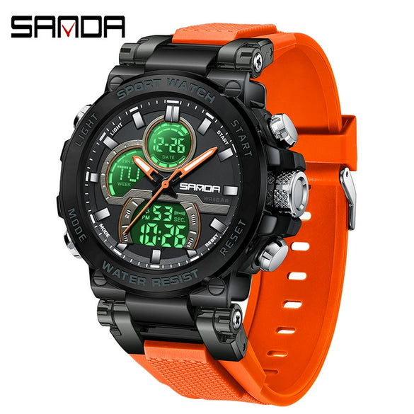 Wholesale Electronic Watch Zinc Alloyabs Case Acrylic Mirror Round Dial Men's Watch For Students With Multifunctional Luminous Waterproof Outdoor Sports And Casual Style