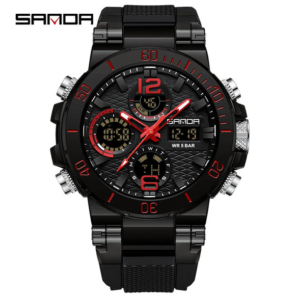 Wholesale Electronic Watch Zinc Alloyabs Case Acrylic Mirror Round Dial Men's Watch For Students With Multifunctional Luminous Waterproof Outdoor Sports And Casual Style