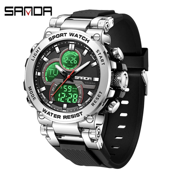 Wholesale Electronic Watch Zinc Alloyabs Case Acrylic Mirror Round Dial Men's Watch For Students With Multifunctional Luminous Waterproof Outdoor Sports And Casual Style