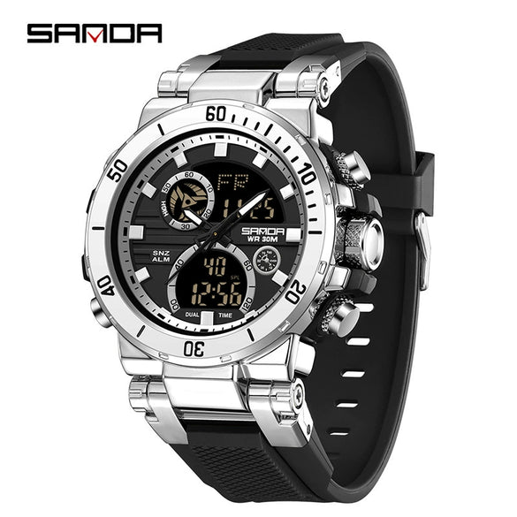 Wholesale Electronic Watch Zinc Alloyabs Case Acrylic Mirror Round Dial Men's Watch For Students With Multifunctional Luminous Waterproof Outdoor Sports And Casual Style
