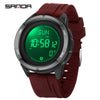Wholesale Electronic Watch Zinc Alloyabs Case Silicone Band Round Dial Minimalist Style Waterproof Sports Watch
