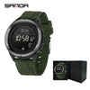 Wholesale Electronic Watch Zinc Alloyabs Case Silicone Band Round Dial Minimalist Style Waterproof Sports Watch