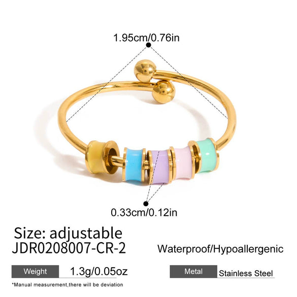 Wholesale Electroplated Ancient Geometric Heart Shape Stainless Steel Ring For Women