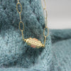 Wholesale Electroplated Copper Heart Shape Tarot Card Zircon Pendant Oring Clavicle Necklace For Unisex