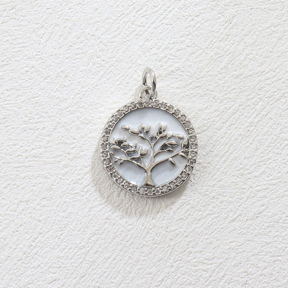 Wholesale Electroplated Copper Pendant Jewelry Accessories With Life Tree Cactus Star Moon Design