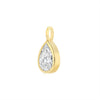 Wholesale Electroplated Copper Zircon Geometric Drop Shape Pendant Necklace Accessories Light Luxury Style