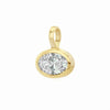 Wholesale Electroplated Copper Zircon Geometric Drop Shape Pendant Necklace Accessories Light Luxury Style