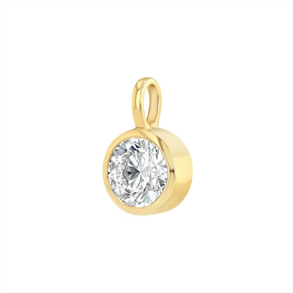 Wholesale Electroplated Copper Zircon Geometric Drop Shape Pendant Necklace Accessories Light Luxury Style