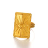 Wholesale Electroplated Geometric Devil's Eye Open Ring For Women Stainless Steel