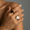 Wholesale Electroplated Geometric Heart Open Ring Stainless Steel Jewelry For Women And Men