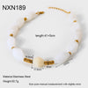 Wholesale Electroplated Geometric Rhombus Shaped Acrylic And Stainless Steel Beaded Necklace For Women