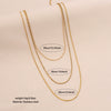 Wholesale Electroplated Geometric Stainless Steel And Titanium Steel 3Layer Clavicle Snake Bone Chain Unisex Necklace For Women