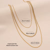 Wholesale Electroplated Geometric Stainless Steel And Titanium Steel 3Layer Clavicle Snake Bone Chain Unisex Necklace For Women