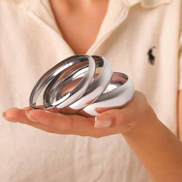 Wholesale Electroplated Geometric Stainless Steel Bracelet For Women