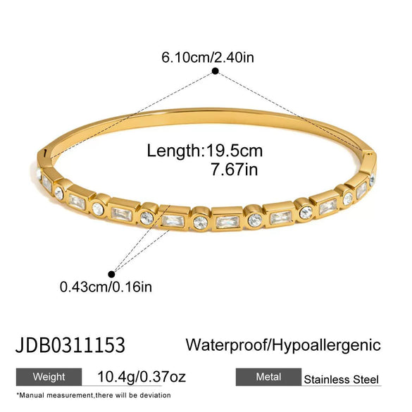 Wholesale Electroplated Geometric Stainless Steel Bracelet For Women