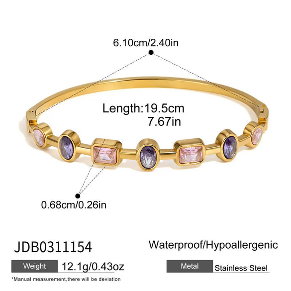 Wholesale Electroplated Geometric Stainless Steel Bracelet For Women