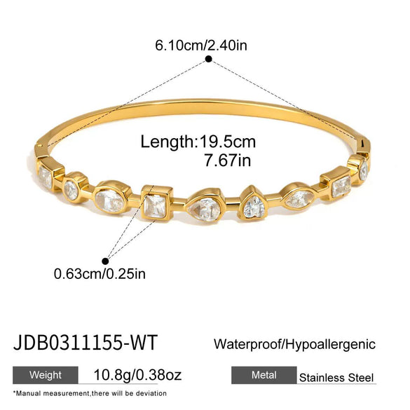 Wholesale Electroplated Geometric Stainless Steel Bracelet For Women