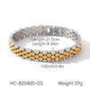 Wholesale Electroplated Geometric Stainless Steel Bracelet For Women