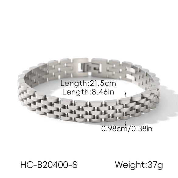 Wholesale Electroplated Geometric Stainless Steel Bracelet For Women