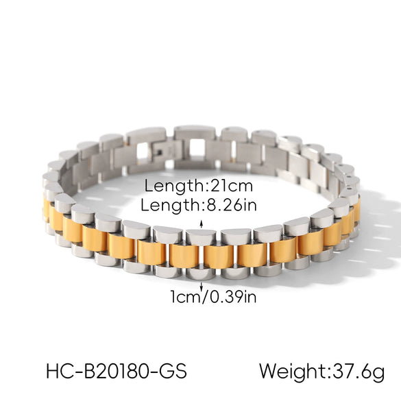 Wholesale Electroplated Geometric Stainless Steel Bracelet For Women