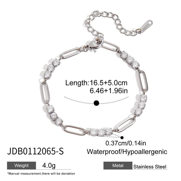 Wholesale Electroplated Geometric Stainless Steel Bracelet For Women