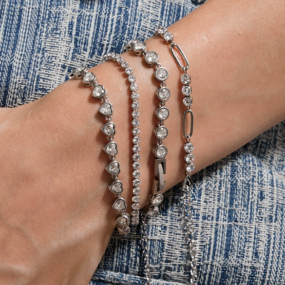 Wholesale Electroplated Geometric Stainless Steel Bracelet For Women