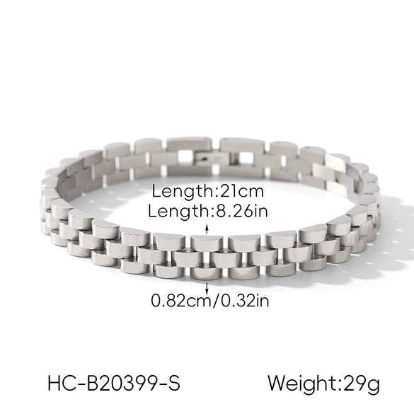 Wholesale Electroplated Geometric Stainless Steel Bracelet For Women