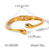Wholesale Electroplated Geometric Stainless Steel Bracelet Hand Accessory Jewelry