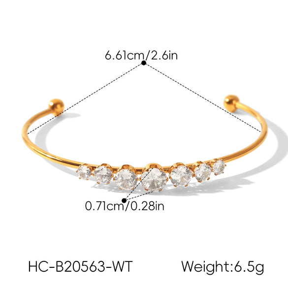 Wholesale Electroplated Geometric Stainless Steel Bracelet Jewelry Accessories