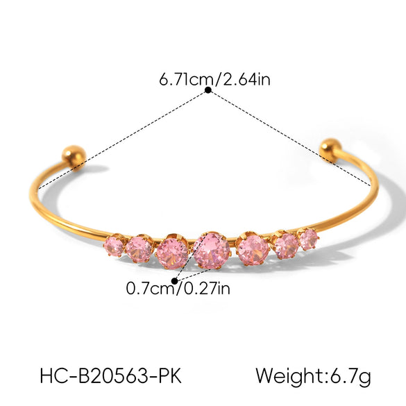 Wholesale Electroplated Geometric Stainless Steel Bracelet Jewelry Accessories